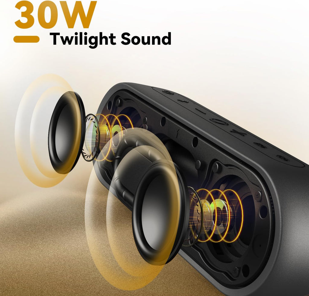 Tribit XSound Plus 2 Bluetooth Speaker, 30W, XBass, IPX7, 24H Playtime