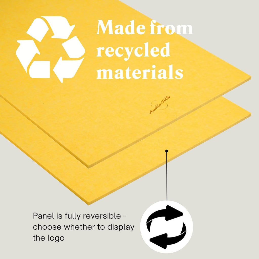 Acoustic Panels 2 Pack Large Soundproof Wall Panels 116x58cm Pale Blue AudioSilk