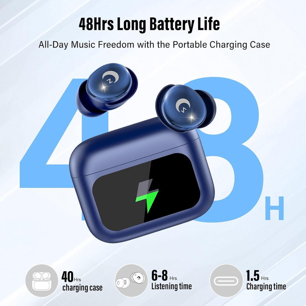 Sleep Earbuds Bluetooth 5.4 Noise Cancelling 48H Waterproof Smart Touch L8 Pro