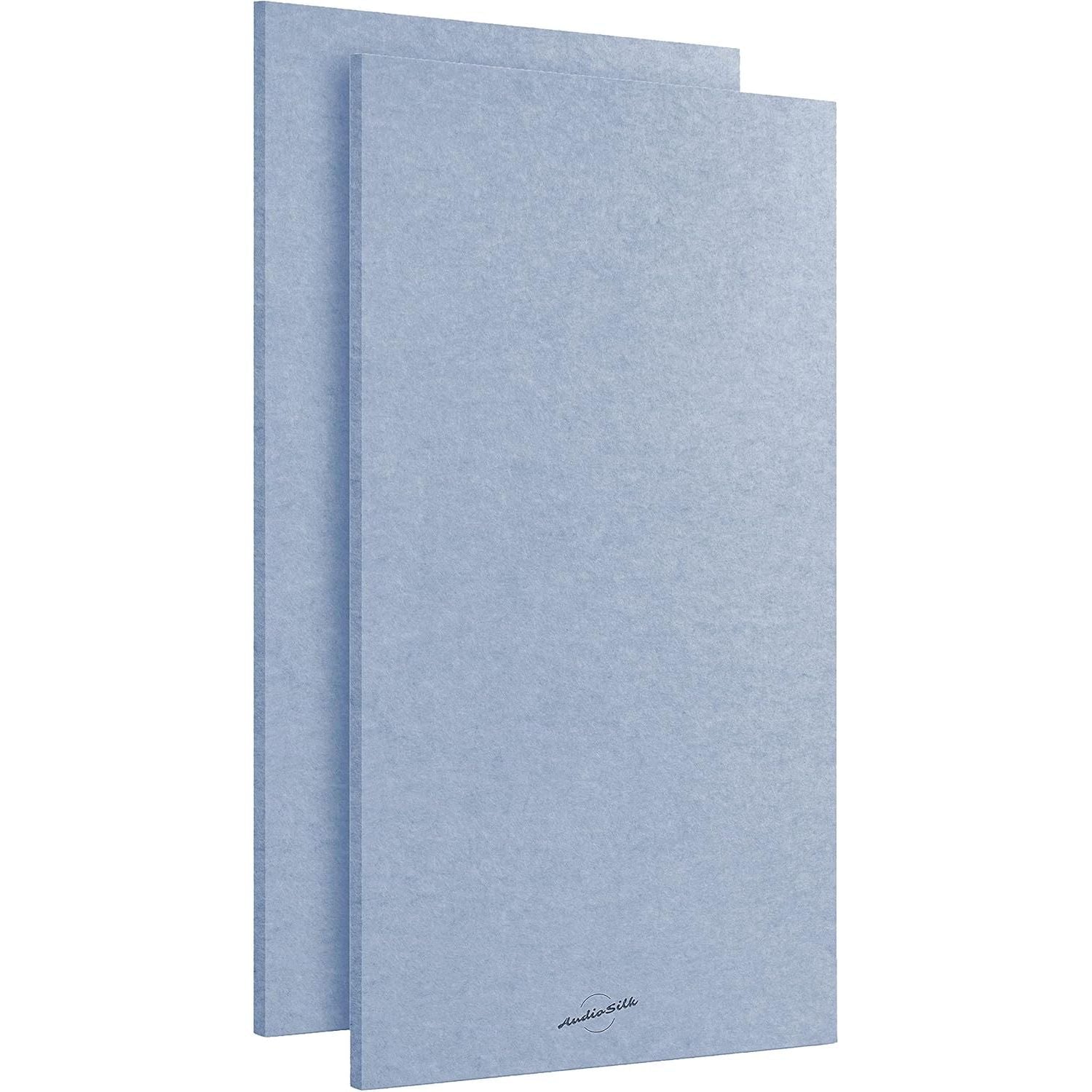Acoustic Panels 2 Pack Large Soundproof Wall Panels 116x58cm Pale Blue AudioSilk